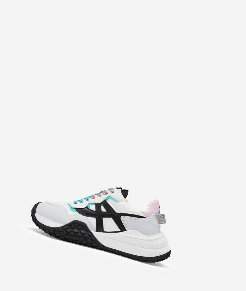 Low-Top Sneakers ASH Joker Blanche Noir Femme | HGZ-5197617