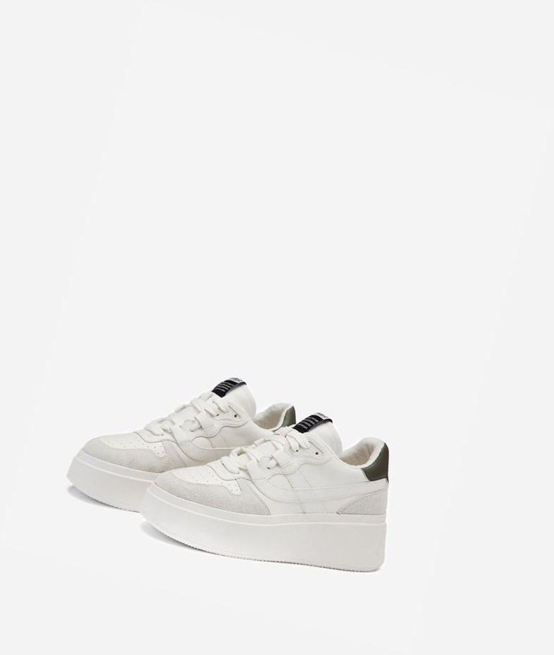 Low-Top Sneakers ASH Match Blanche Blanche Femme | IOJ-4991804