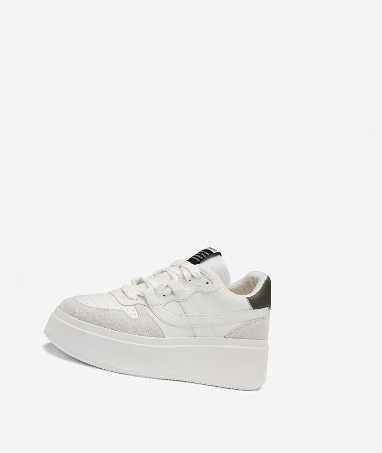 Low-Top Sneakers ASH Match Blanche Blanche Femme | IOJ-4991804