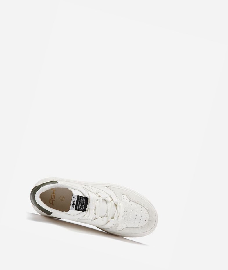 Low-Top Sneakers ASH Match Blanche Blanche Femme | IOJ-4991804