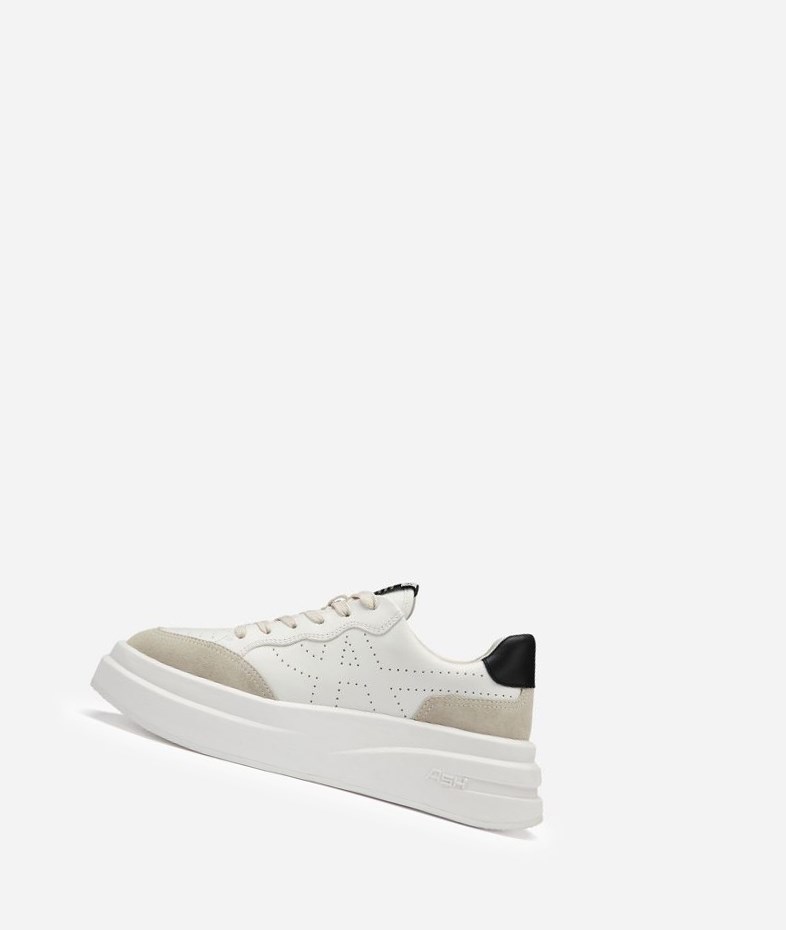 Low-Top Sneakers ASH Impuls Blanche Noir Femme | XFB-1829109