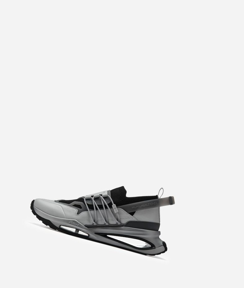 Low-Top Sneakers ASH Futura 100 Noir Grise Femme | APS-8205828