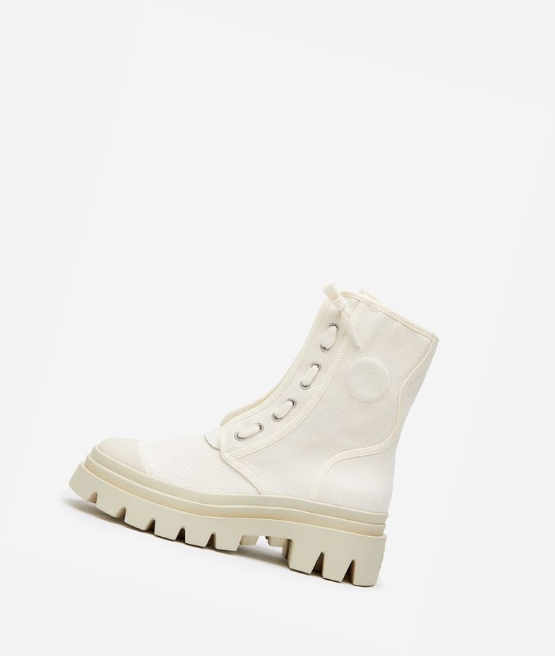 High-Top Sneakers ASH Phoenix Talc Femme | UOD-0920321