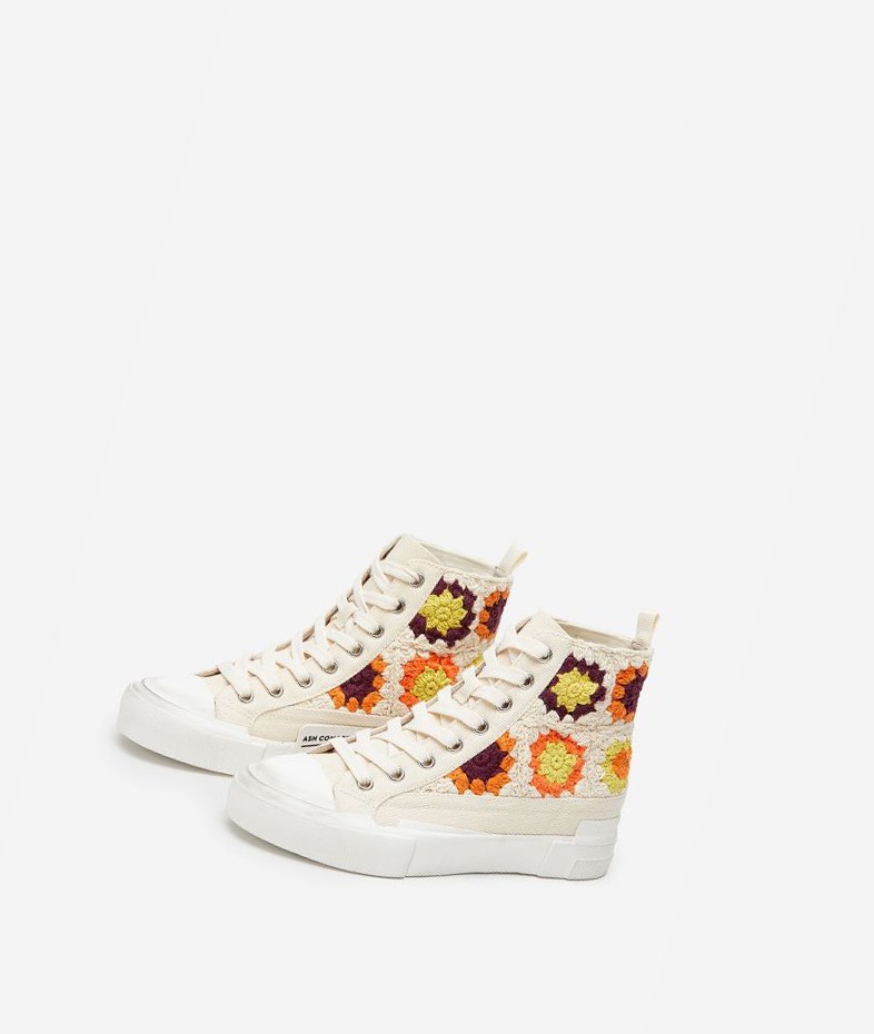 High-Top Sneakers ASH Goa Couleur Chair Femme | UQE-4383127