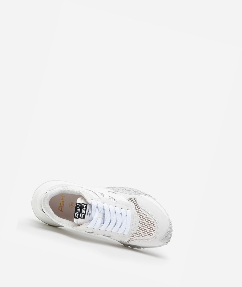 Low-Top Sneakers ASH Joker Blanche Blanche Blanche Femme | WES-3682693