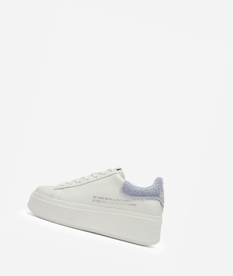 Low-Top Sneakers ASH Moby Be Kind Blanche Femme | NMF-7094951