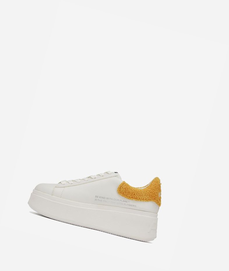 Low-Top Sneakers ASH Moby Be Kind Blanche Femme | AUD-7375978