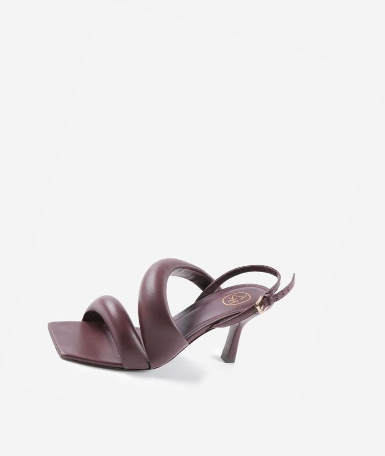 Heeled Sandals ASH Madison Marron Foncé Femme | XHP-7709630