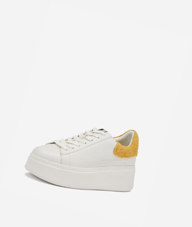 Low-Top Sneakers ASH Moby Be Kind Blanche Femme | AUD-7375978