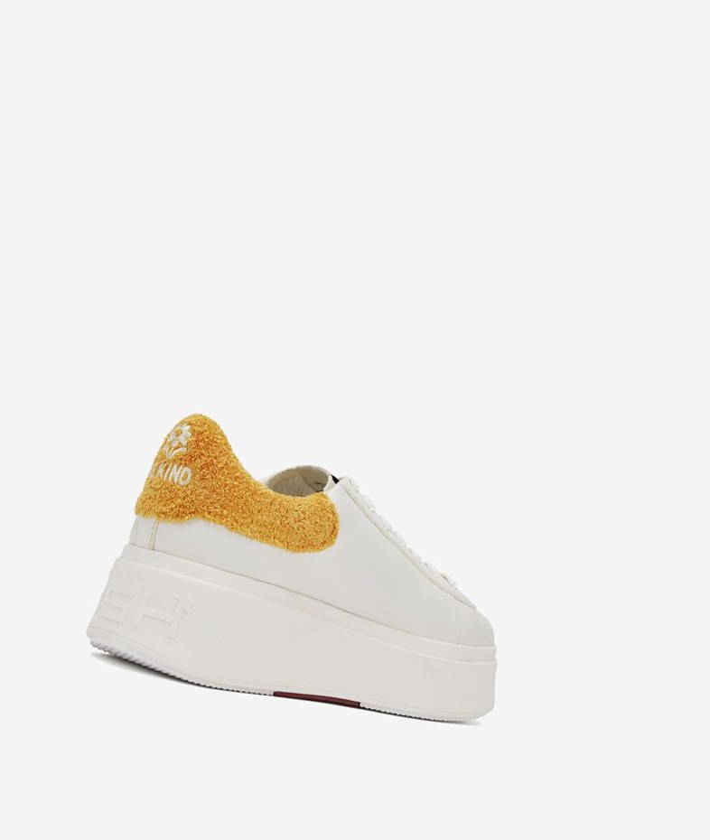 Low-Top Sneakers ASH Moby Be Kind Blanche Femme | AUD-7375978