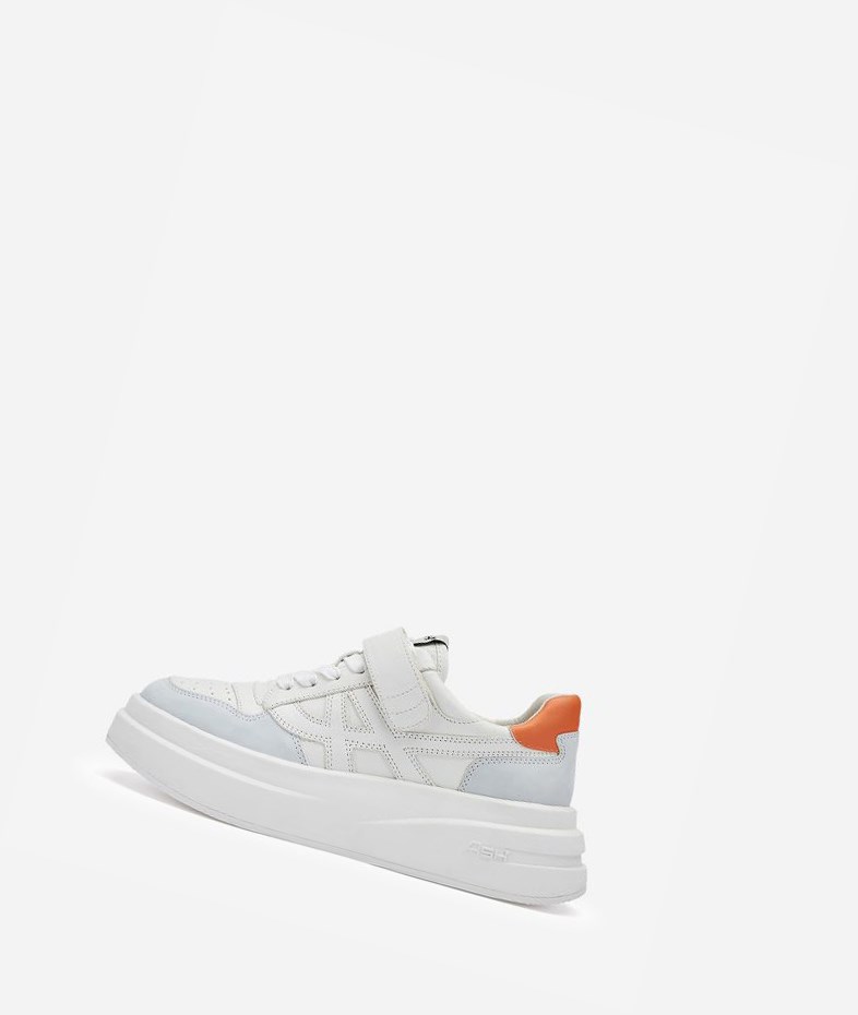 Low-Top Sneakers ASH Indy Blanche Metal Blanche Femme | PWY-9712384