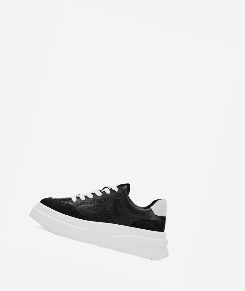 Low-Top Sneakers ASH Impuls Noir Blanche Femme | KHN-8116318