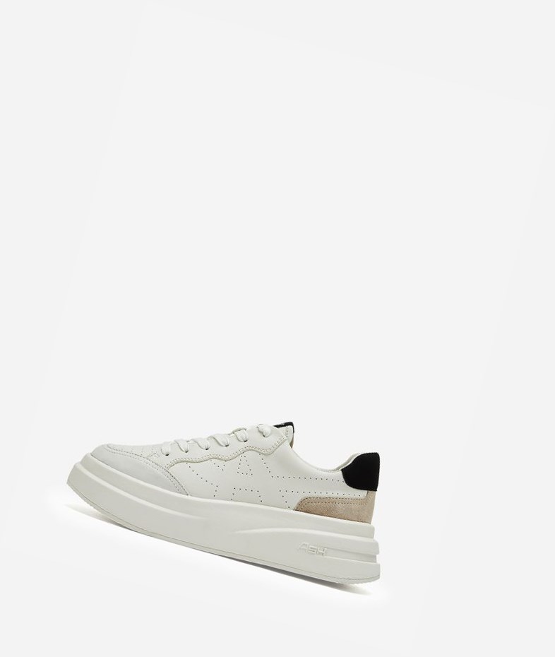 Low-Top Sneakers ASH Impuls Blanche Blanche Noir Femme | FZP-4651370