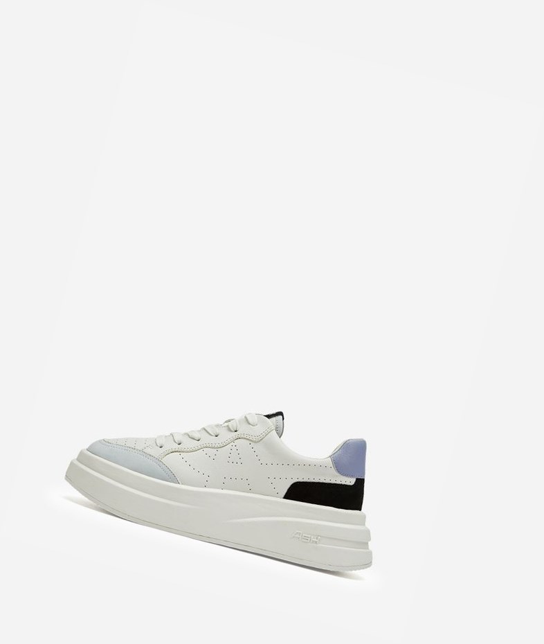 Low-Top Sneakers ASH Impuls Noir Blanche Femme | CLV-6315821