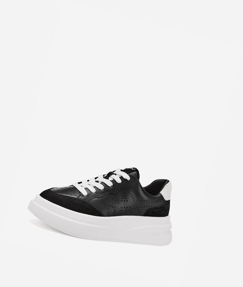 Low-Top Sneakers ASH Impuls Noir Blanche Femme | KHN-8116318