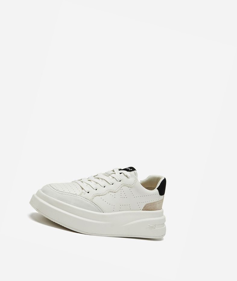 Low-Top Sneakers ASH Impuls Blanche Blanche Noir Femme | FZP-4651370