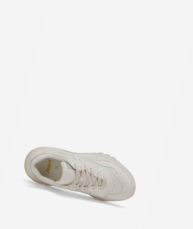 Low-Top Sneakers ASH Addict Blanche Femme | QFI-6599566