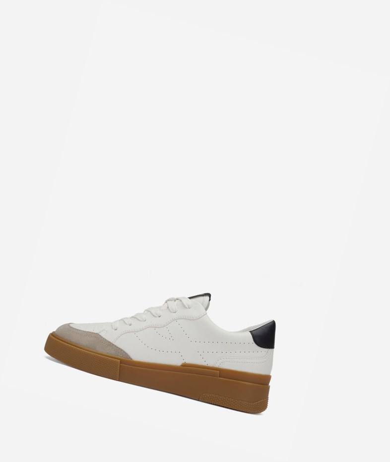 Low-Top Sneakers ASH Free Blanche Noir Femme | NFY-9040687