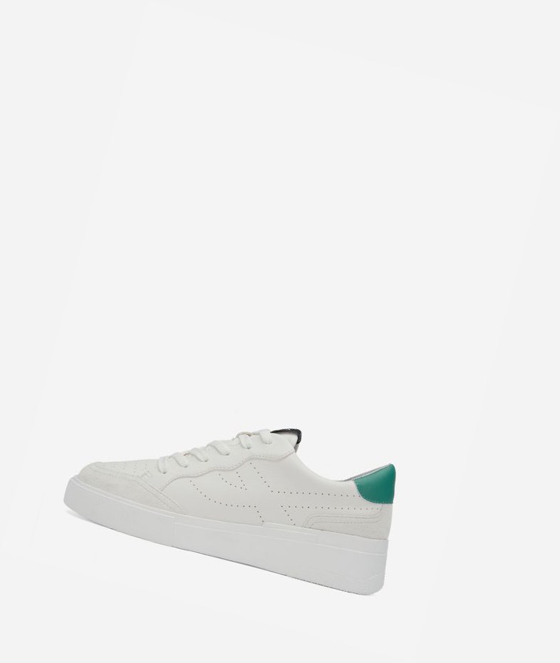 Low-Top Sneakers ASH Free Blanche Vert Femme | ABU-6165602