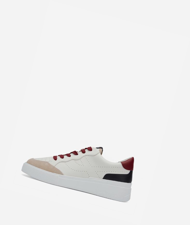 Low-Top Sneakers ASH Free Noir Blanche Rouge Femme | WSC-7825182