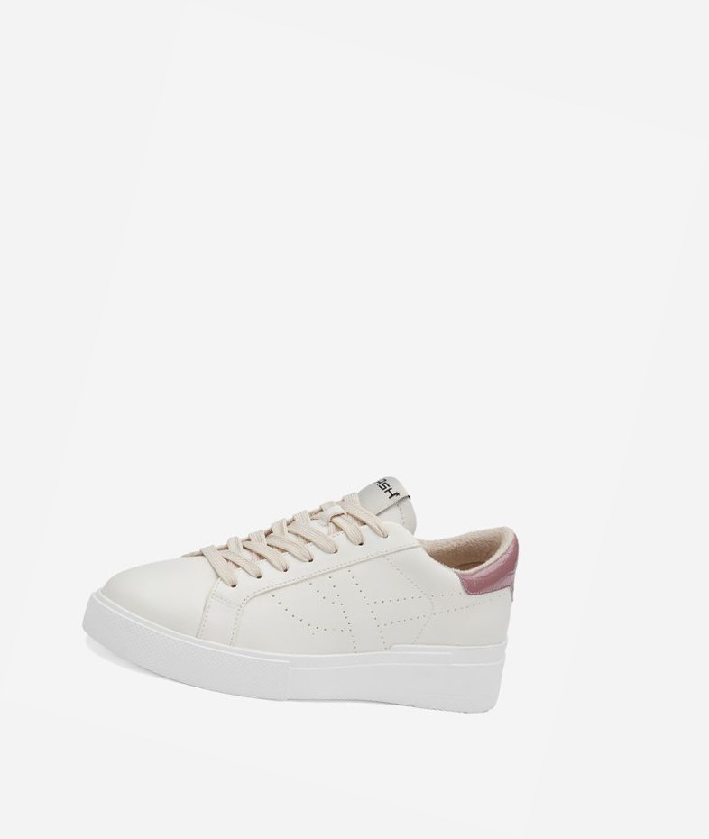 Low-Top Sneakers ASH Fury Bis Blanche Rose Femme | EEV-3321462