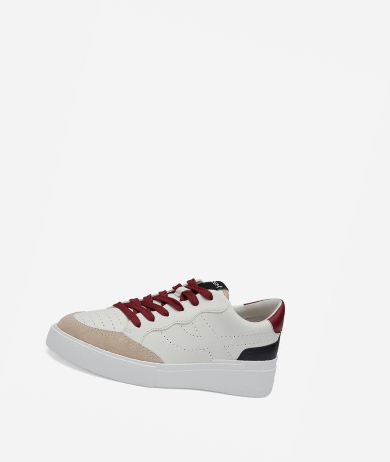 Low-Top Sneakers ASH Free Noir Blanche Rouge Femme | WSC-7825182