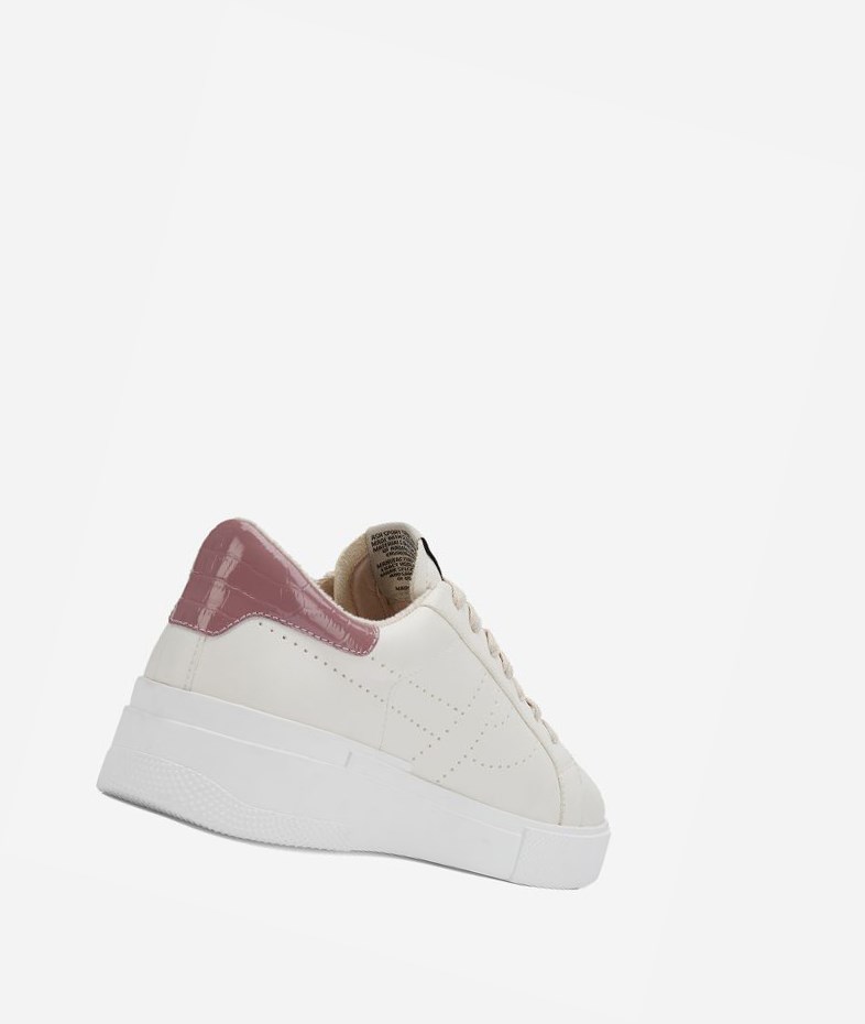 Low-Top Sneakers ASH Fury Bis Blanche Rose Femme | EEV-3321462