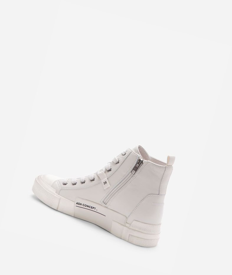 High-Top Sneakers ASH Gaudi Blanche Femme | LBM-3016318