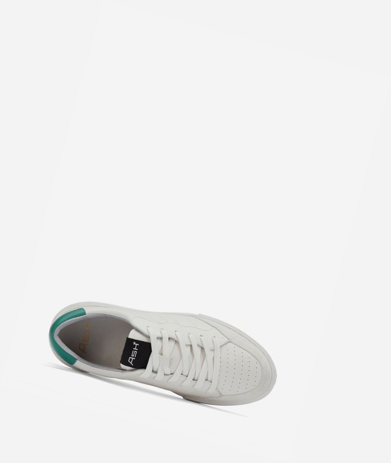 Low-Top Sneakers ASH Free Blanche Vert Femme | ABU-6165602