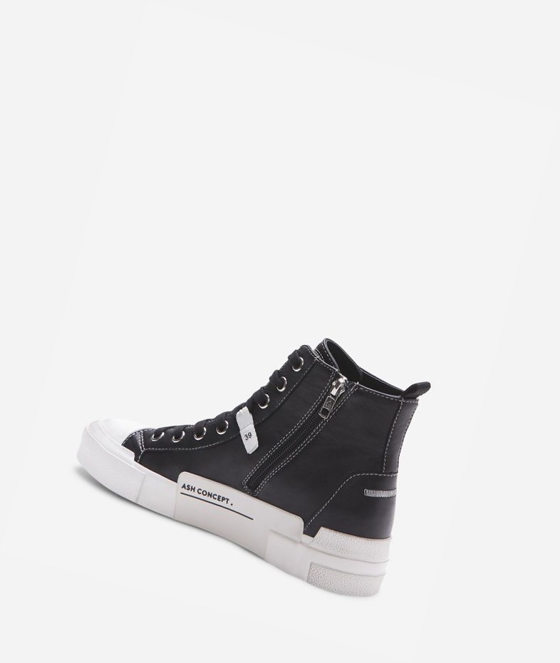 High-Top Sneakers ASH Gaudi Noir Femme | VZQ-5319048