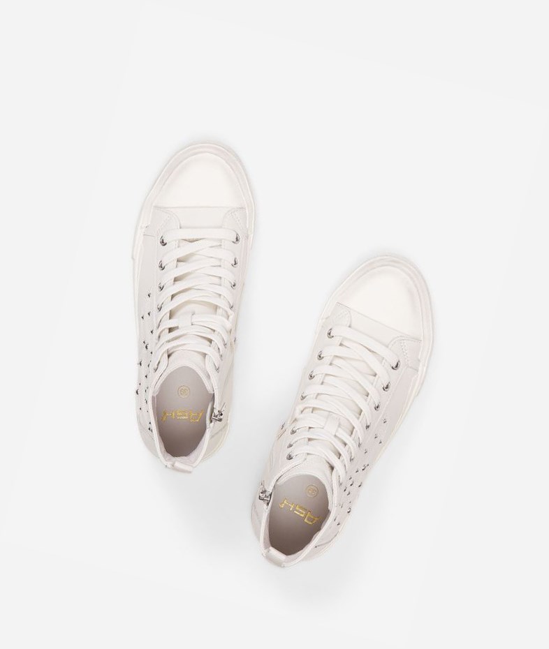 High-Top Sneakers ASH Gaudi Blanche Femme | LBM-3016318