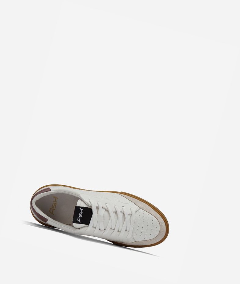 Low-Top Sneakers ASH Free Blanche Blanche Noir Femme | VYQ-3124469