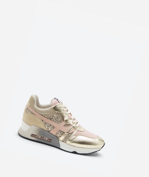 Low-Top Sneakers ASH Lux Platine / Pinksalt Femme | HXO-2237191