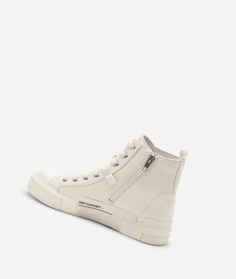 High-Top Sneakers ASH Ghibly Bis Gardenia Femme | DSY-8070039