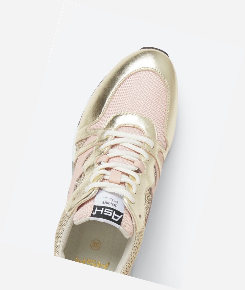 Low-Top Sneakers ASH Lux Platine / Pinksalt Femme | HXO-2237191