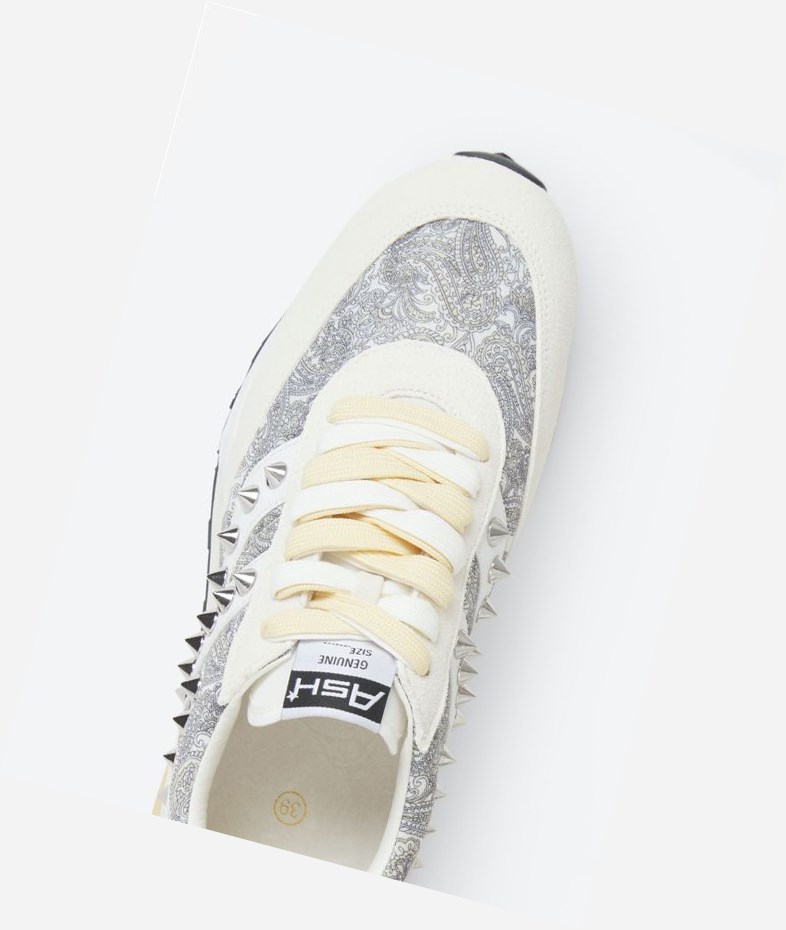 Low-Top Sneakers ASH Spider Studs Blanche Blanche Femme | LEX-1297298