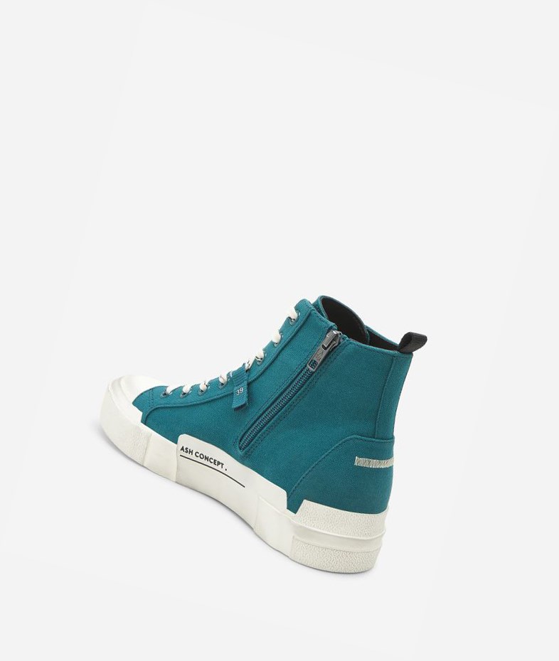 High-Top Sneakers ASH Ghibly Petrol Femme | TYM-6929923