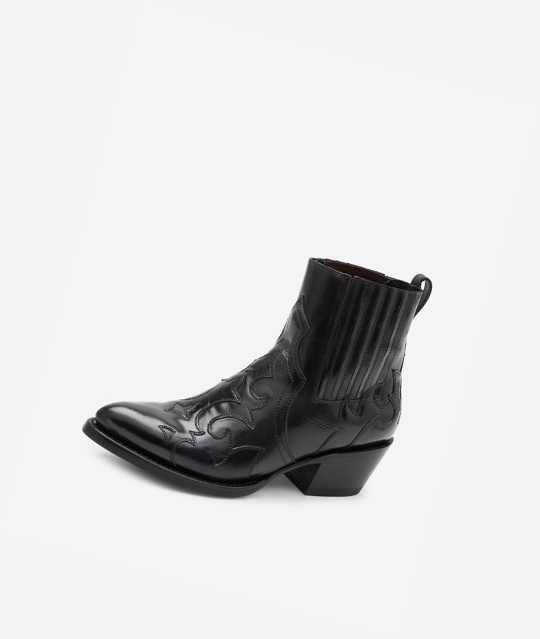 Mexican Boots ASH Phoenix Noir Femme | HVA-4372562