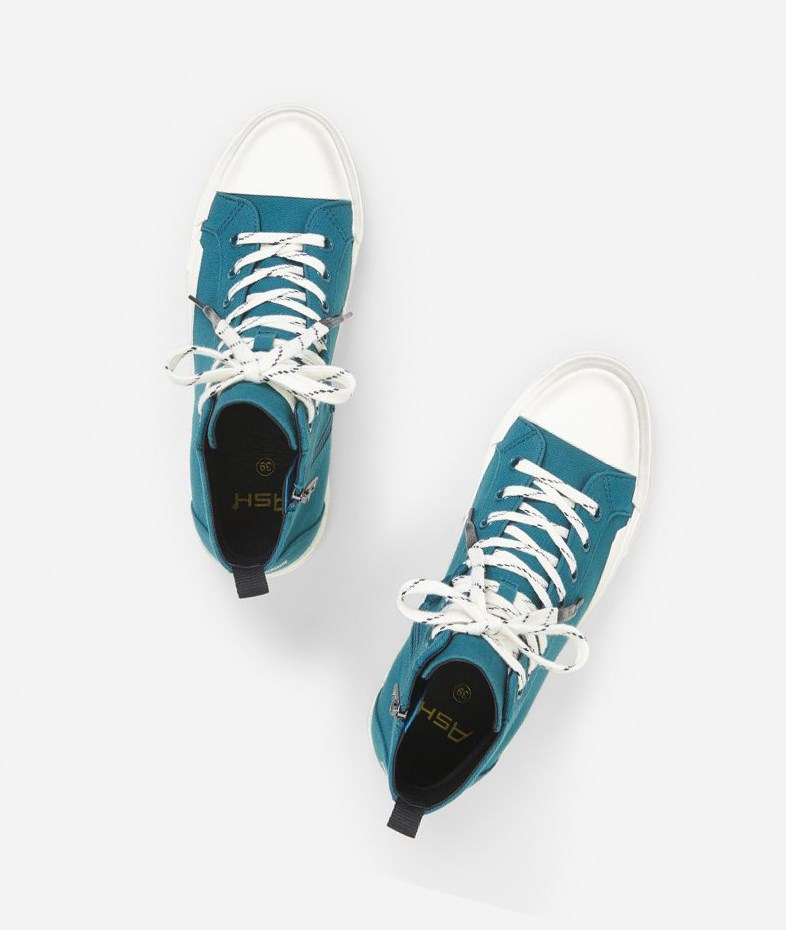 High-Top Sneakers ASH Ghibly Petrol Femme | TYM-6929923