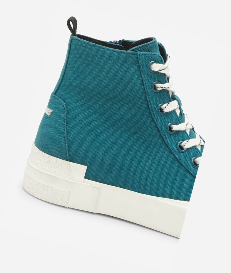 High-Top Sneakers ASH Ghibly Petrol Femme | TYM-6929923