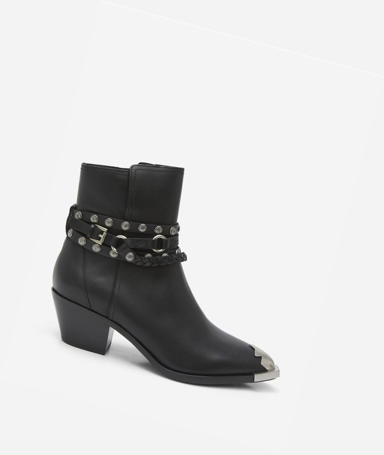 Bottines ASH Folk Noir Femme | KSE-6859159