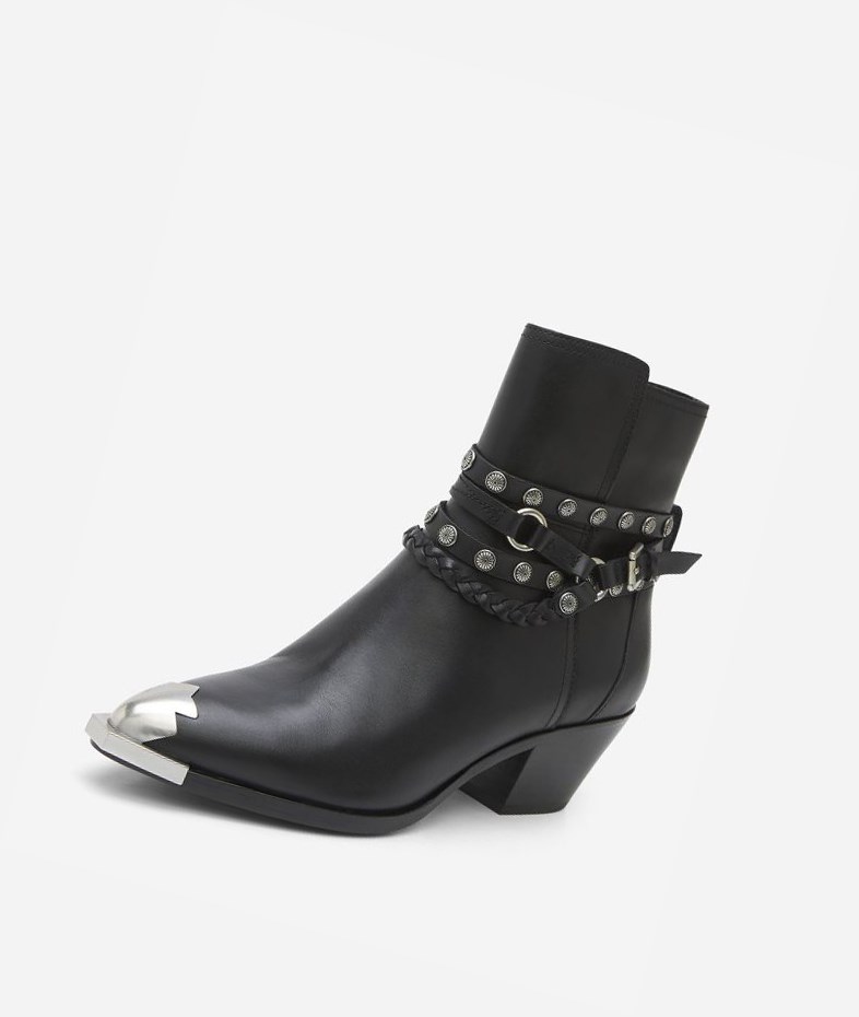 Bottines ASH Folk Noir Femme | KSE-6859159