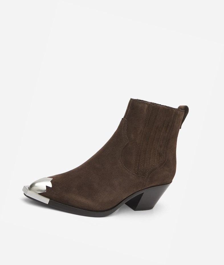 Bottines ASH Floyd Espresso Femme | YWY-3146418