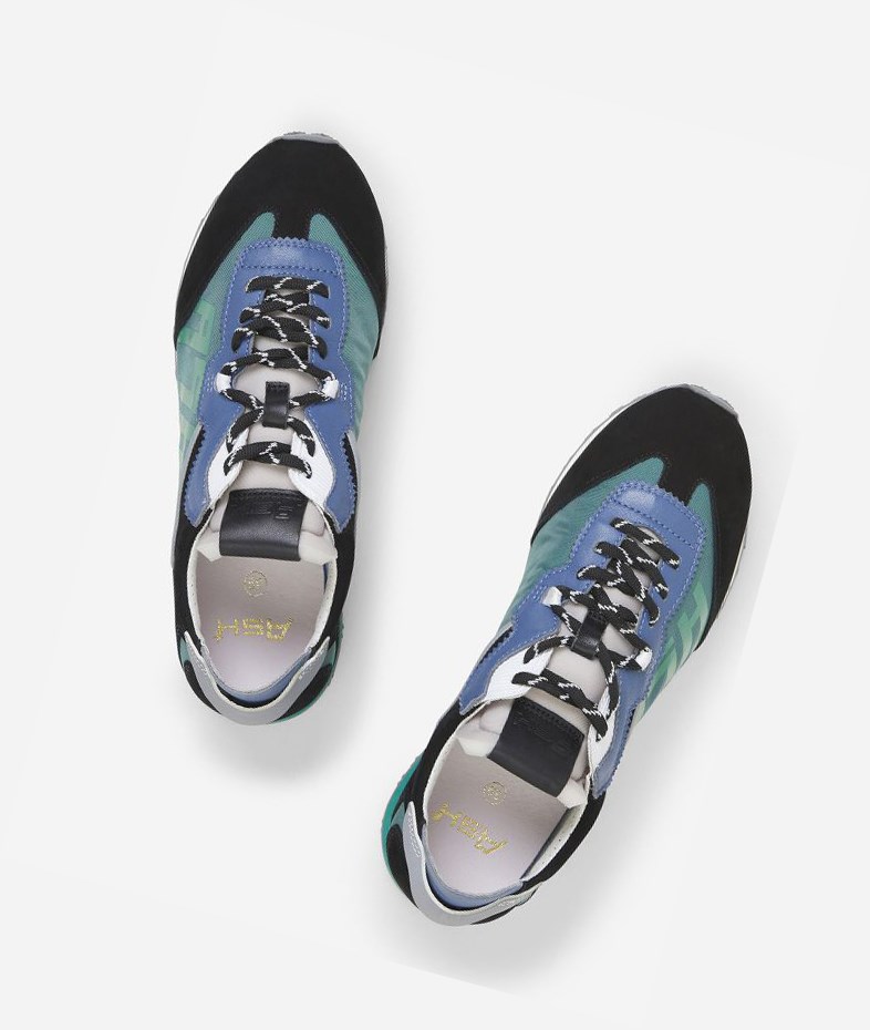 Low-Top Sneakers ASH Tiger Noir Vert Femme | GWX-1898346