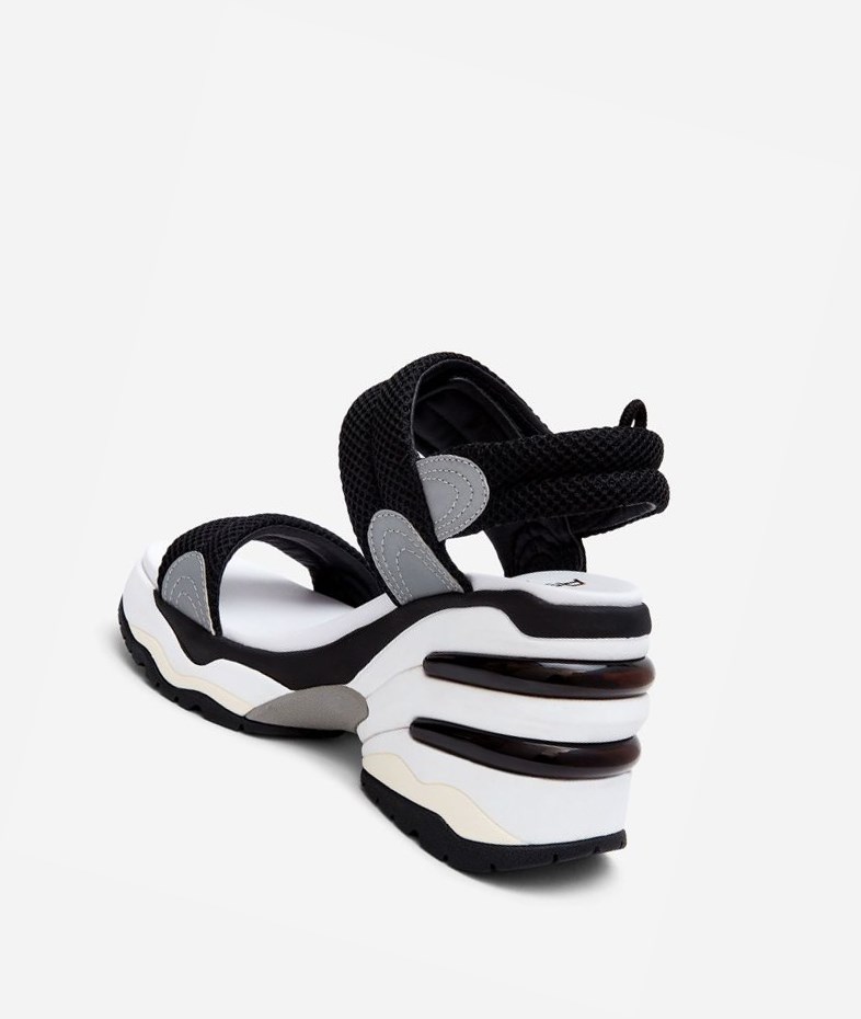 Sneaker Sandals ASH Cosmos Noir Argent Femme | IAK-0577240