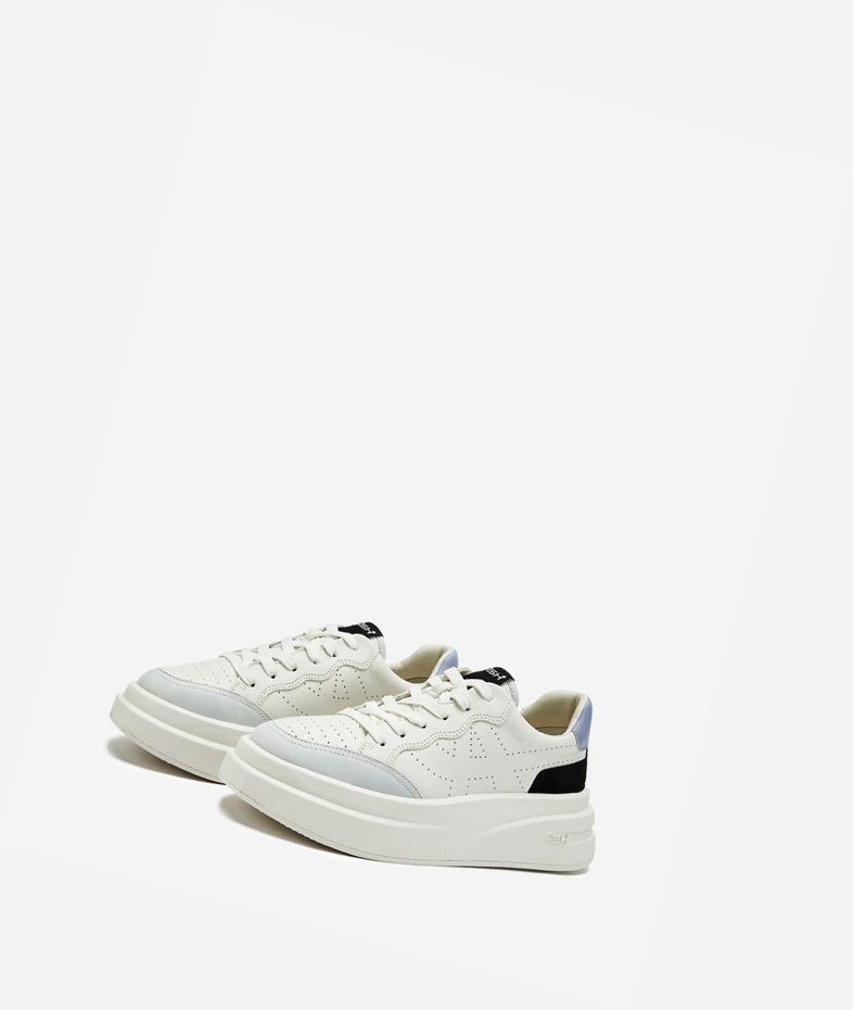 Low-Top Sneakers ASH Impuls Noir Blanche Femme | UPQ-0215359