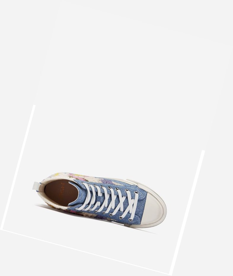 High-Top Sneakers ASH Goa Bleu Sable Femme | NWW-6284920