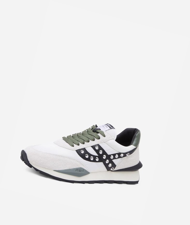 Low-Top Sneakers ASH SPIDERMAN STUDS Blanche Noir Homme | CMA-1903128